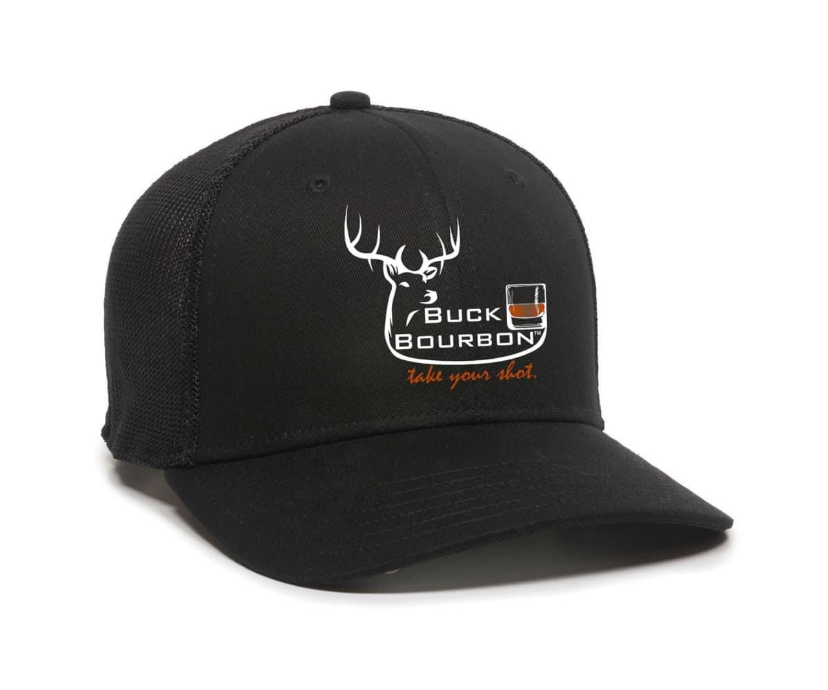Buck Bourbon Snap-back Black Hat - Buck Bourbon