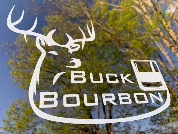 Buck Bourbon Logo Decals