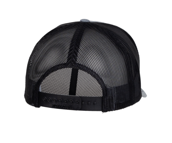 Grey Black Logo Trucker Hat